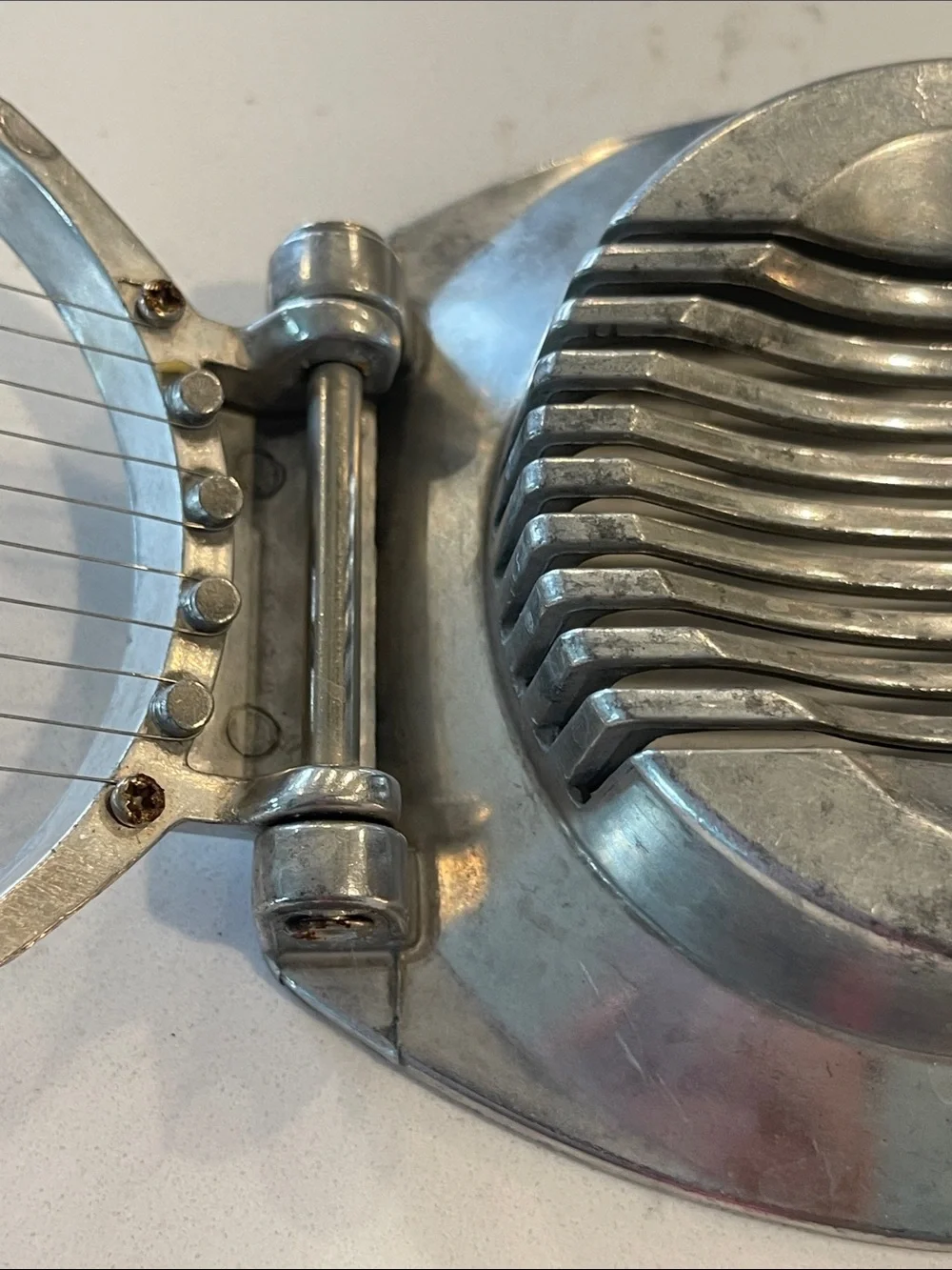 Vintage Metal Hard Boiled Egg Slicer